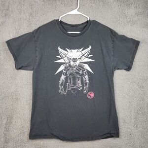The Witcher Graphic T-Shirt Mens Large Black Short Sleeve Geralt Gaming Tee